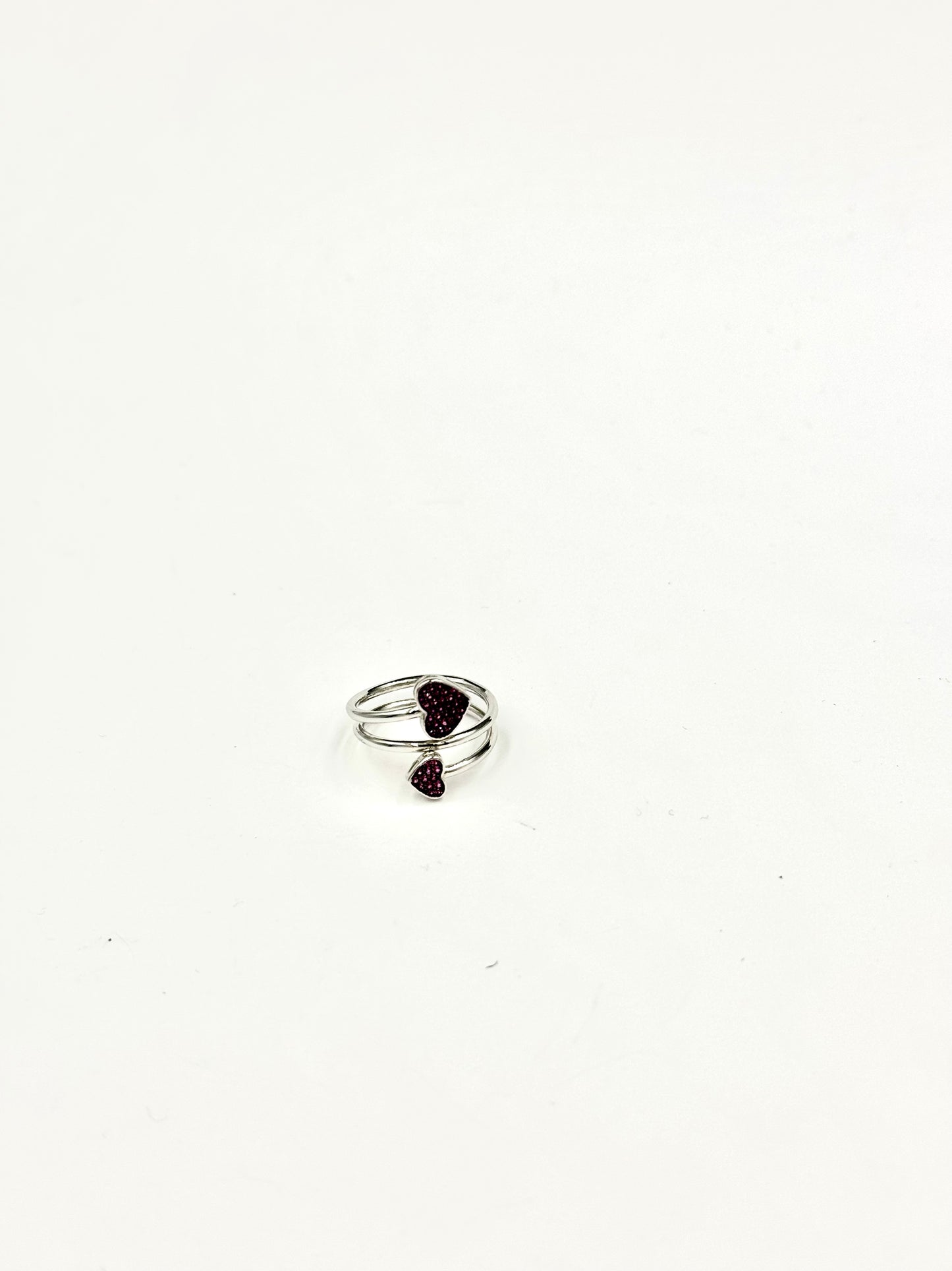 Anello d'argento "Duo violetto"