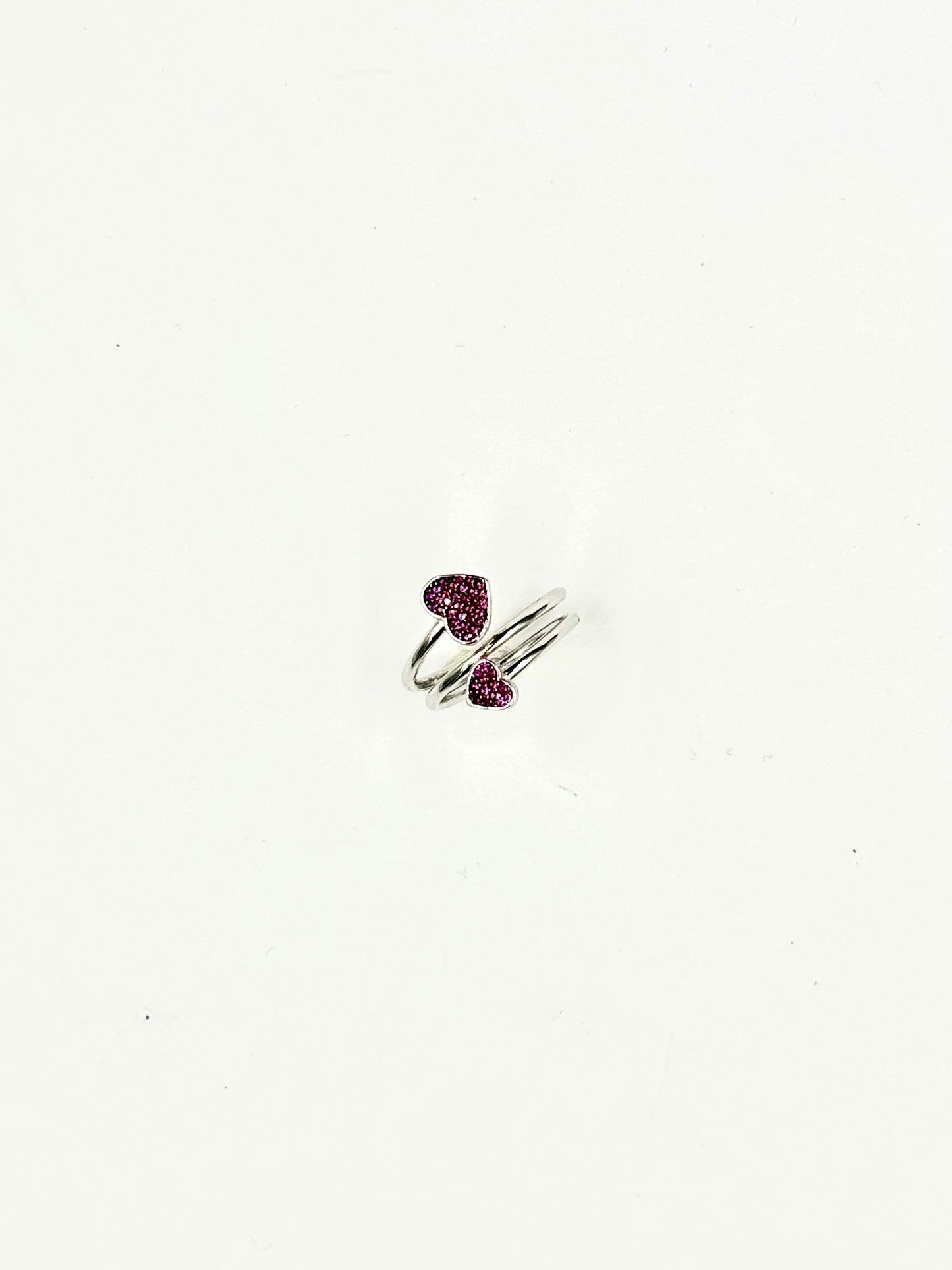 Anello d'argento "Duo violetto"