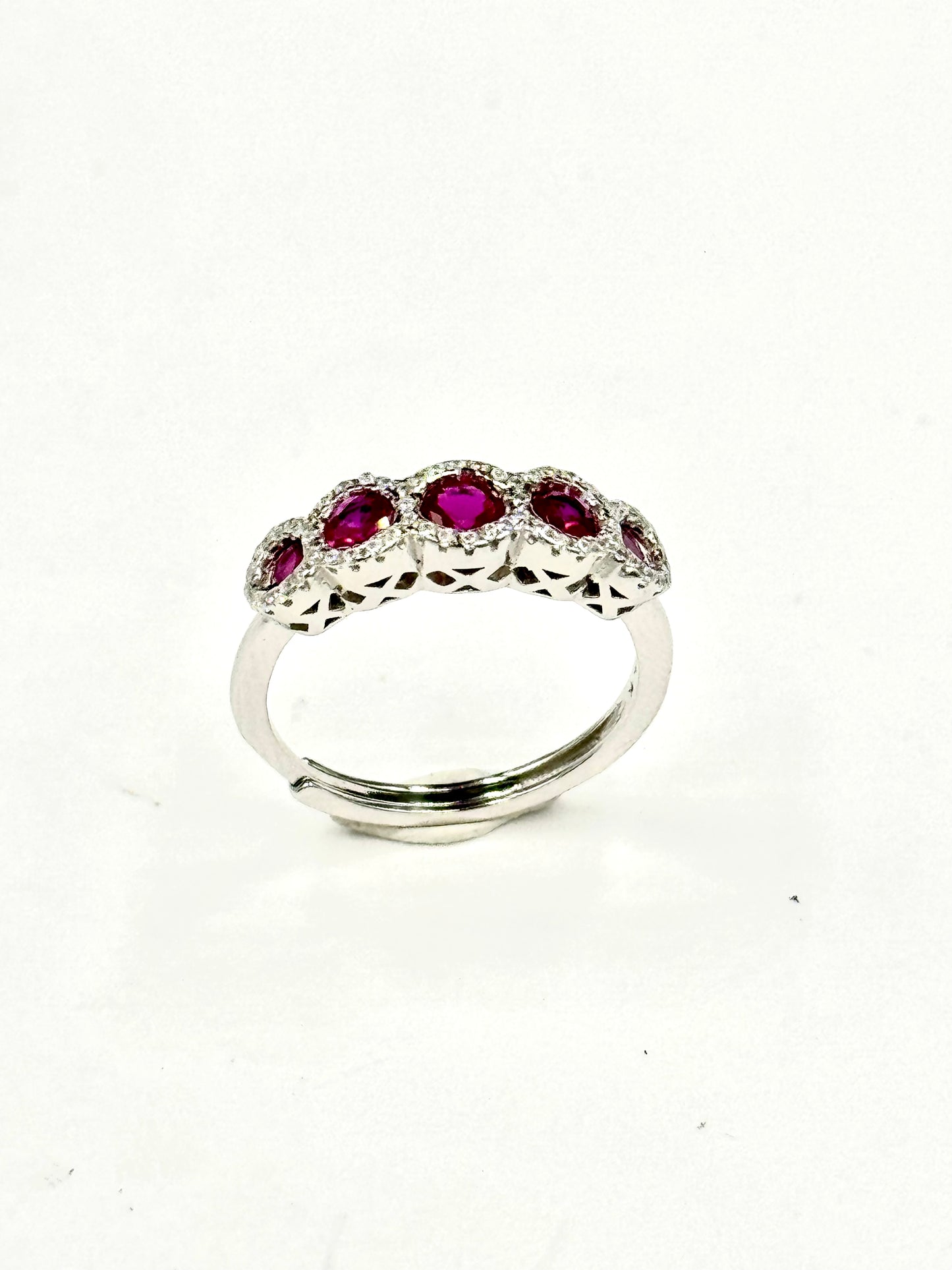 Anello d'argento "Quintessenza viola"