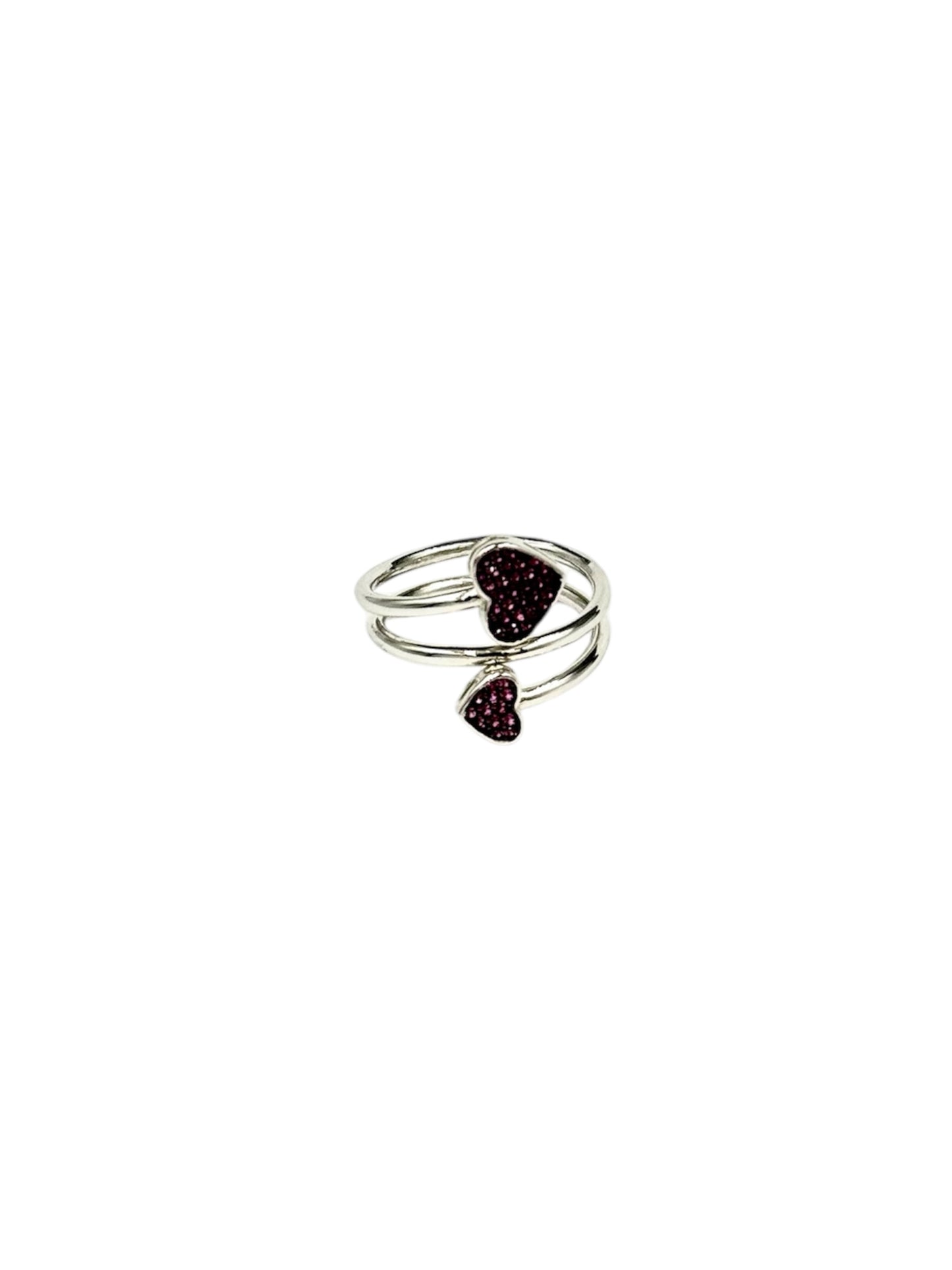 Anello d'argento "Duo violetto"