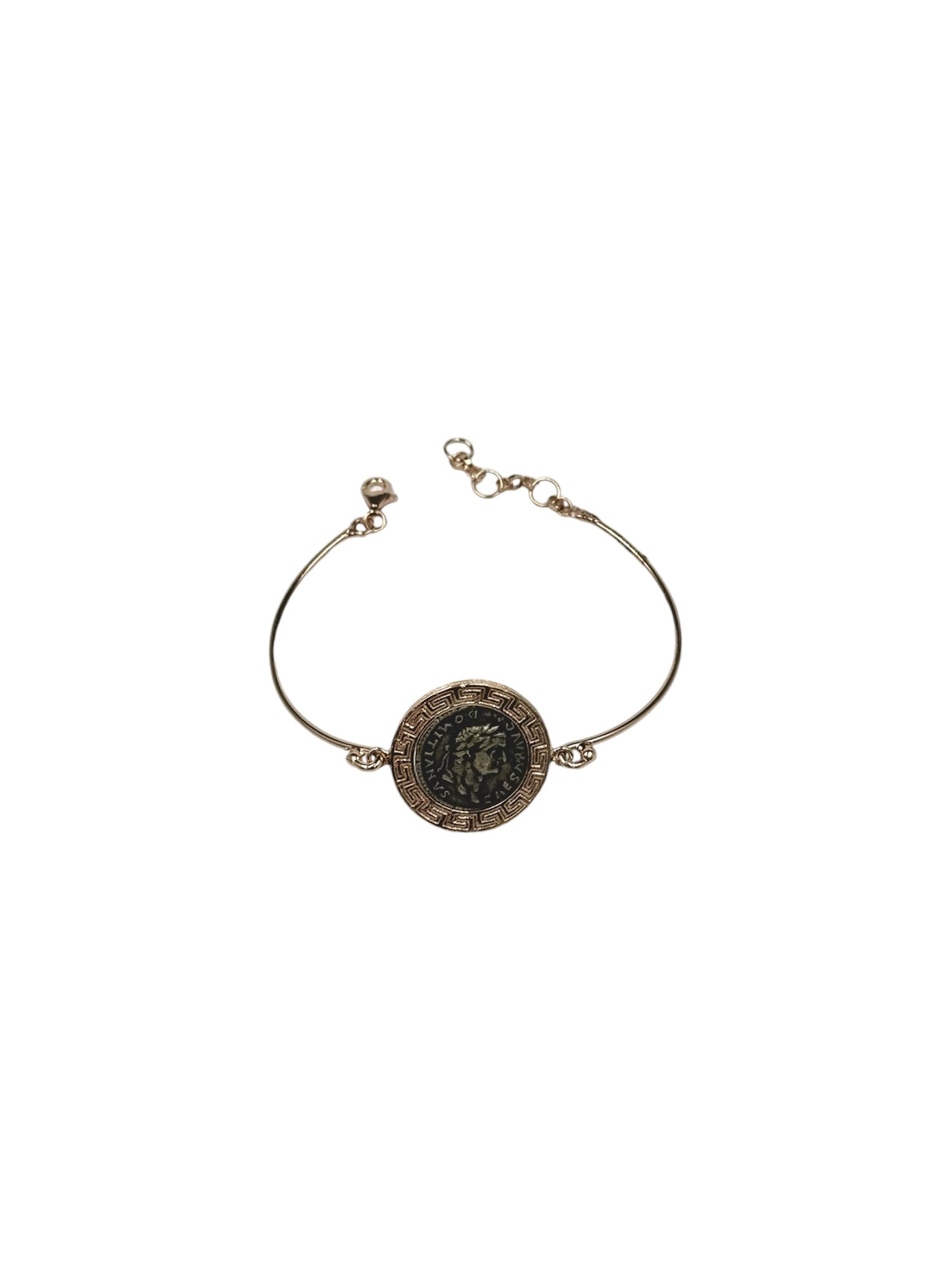 Bracciale Michelangelo in argento con moneta "Domiziano"