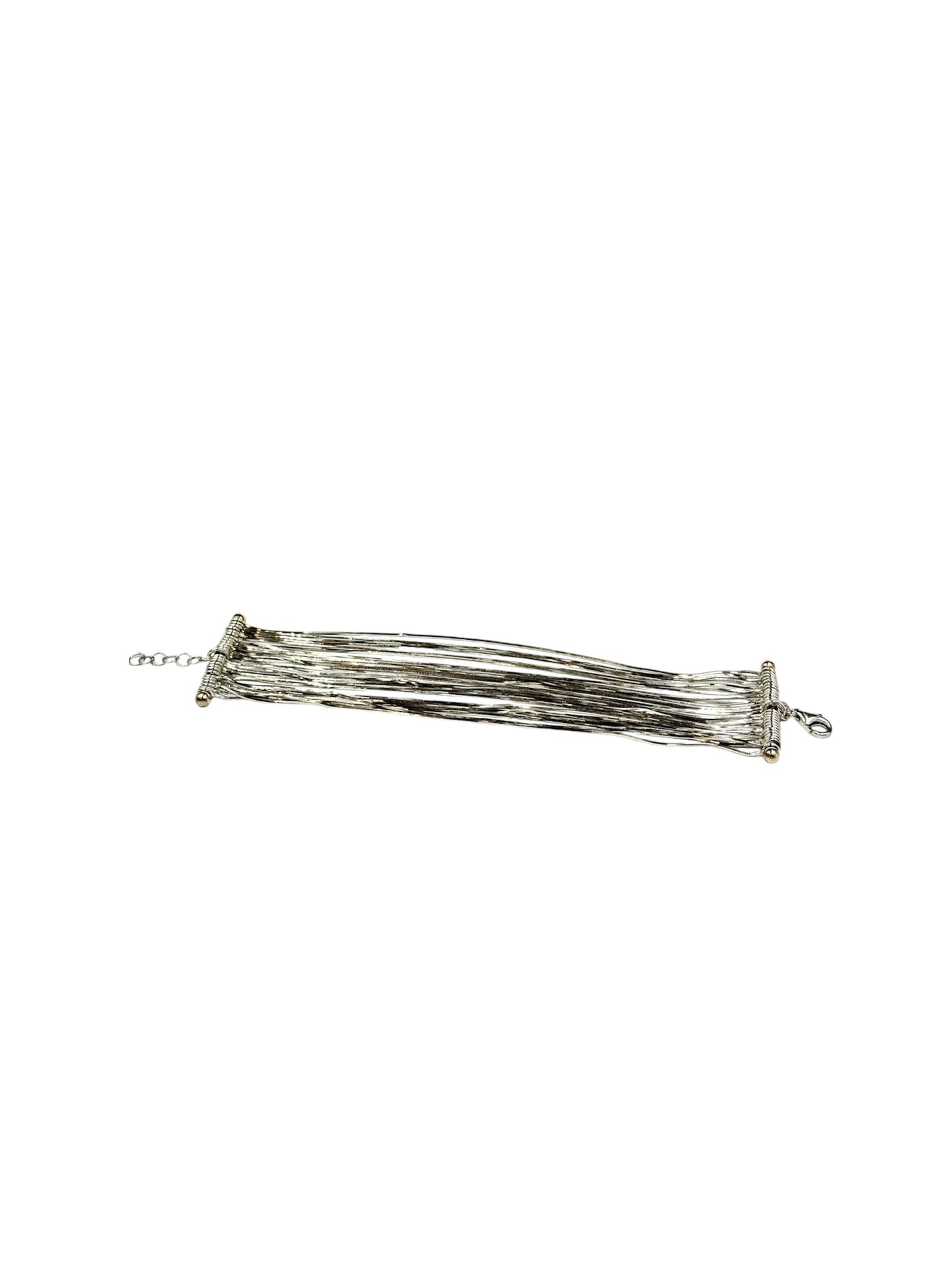 Bracciale d'argento "Telaio Argenteo"