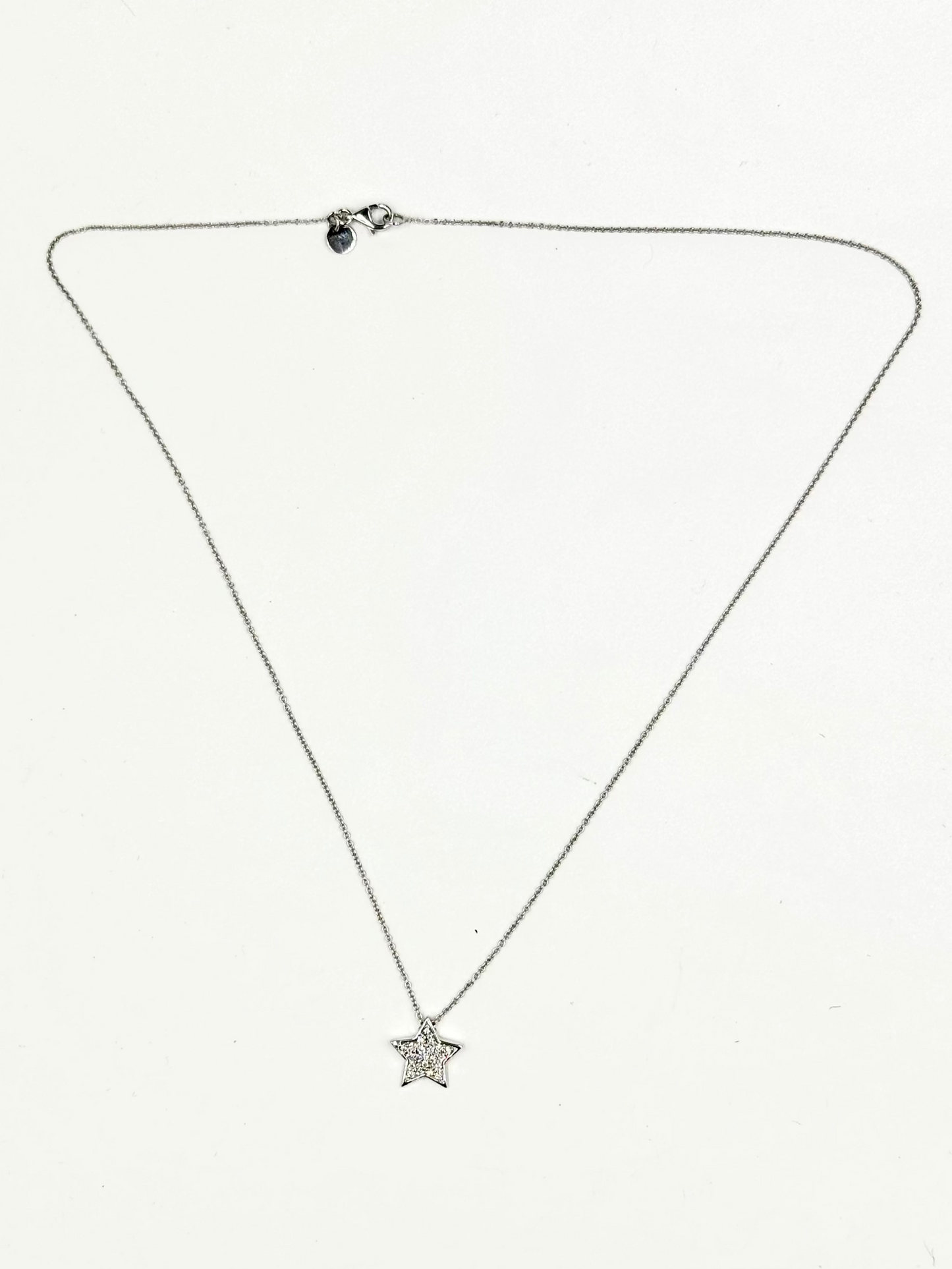Collana d'oro bianco "Stella di Luce"
