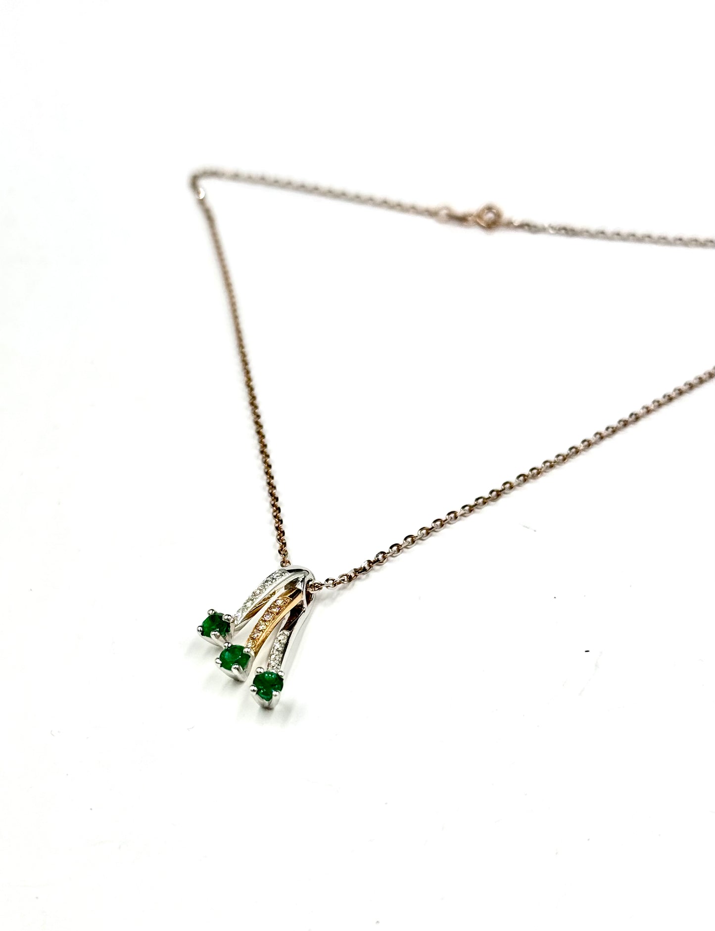 Collana d'oro rosa "Rami di Oz"