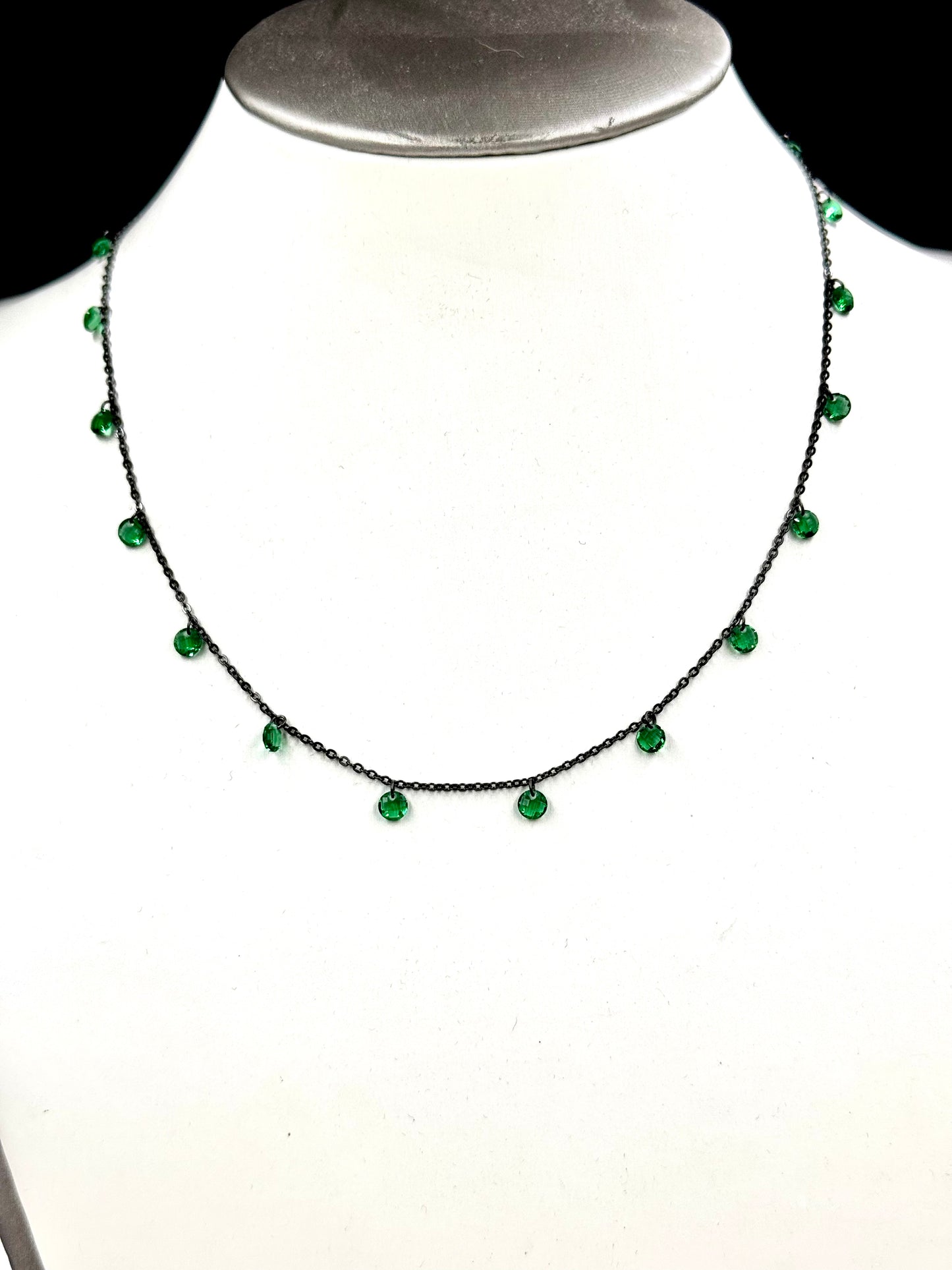Collana in argento "Brillio Verde" e "Brillio Blu"