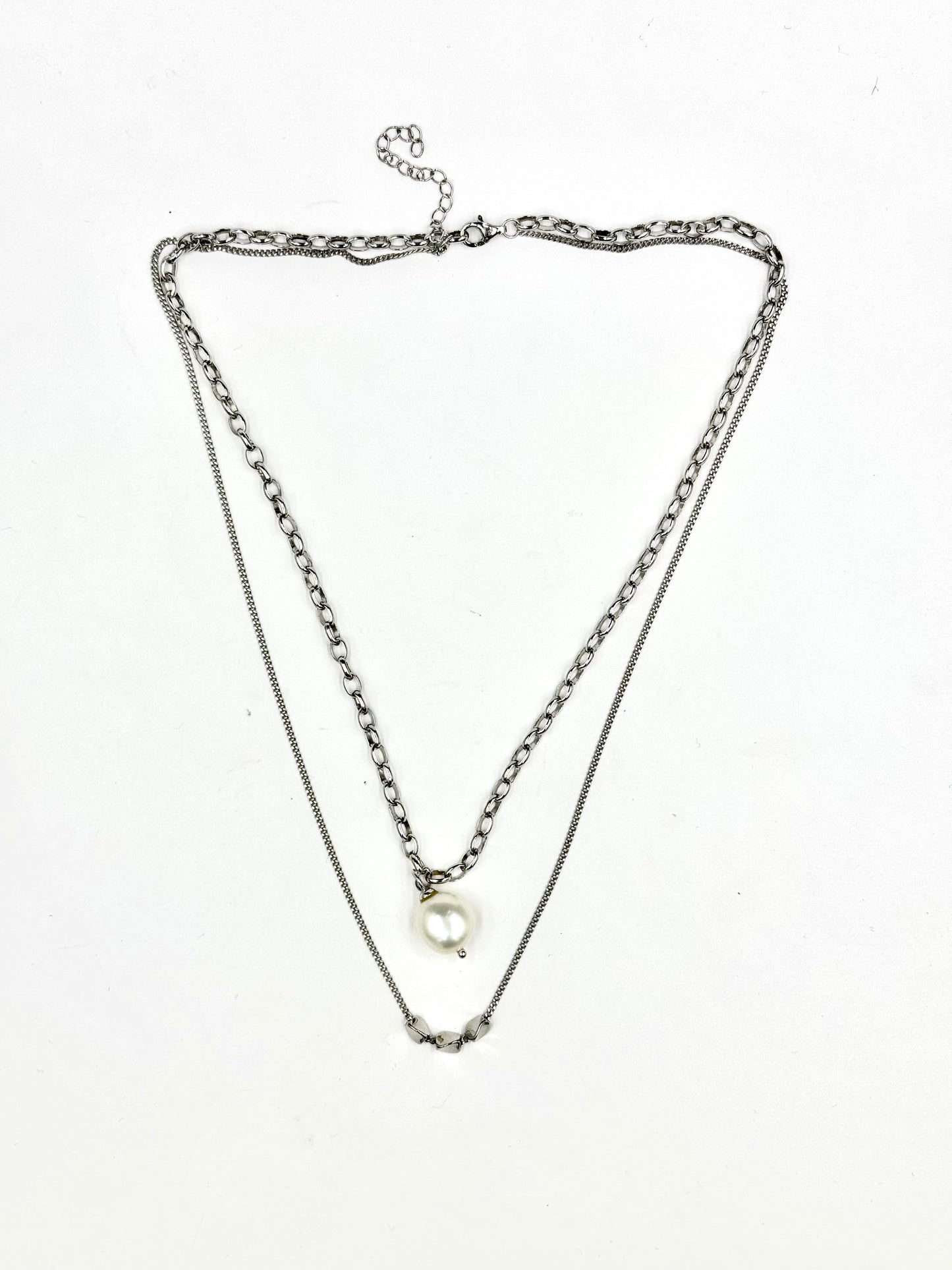 Collana in argento “Linea e forma”