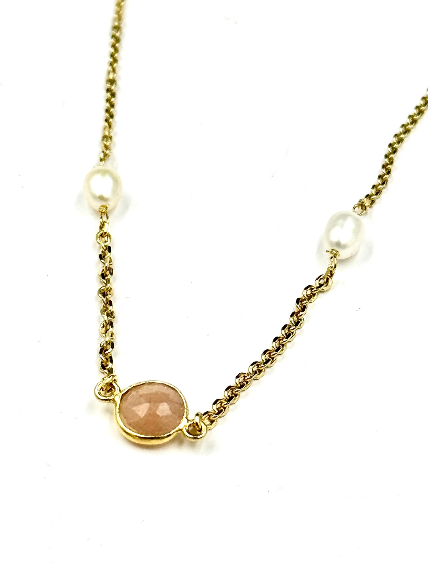 Collana in argento d’orato “Primavera Rosata"