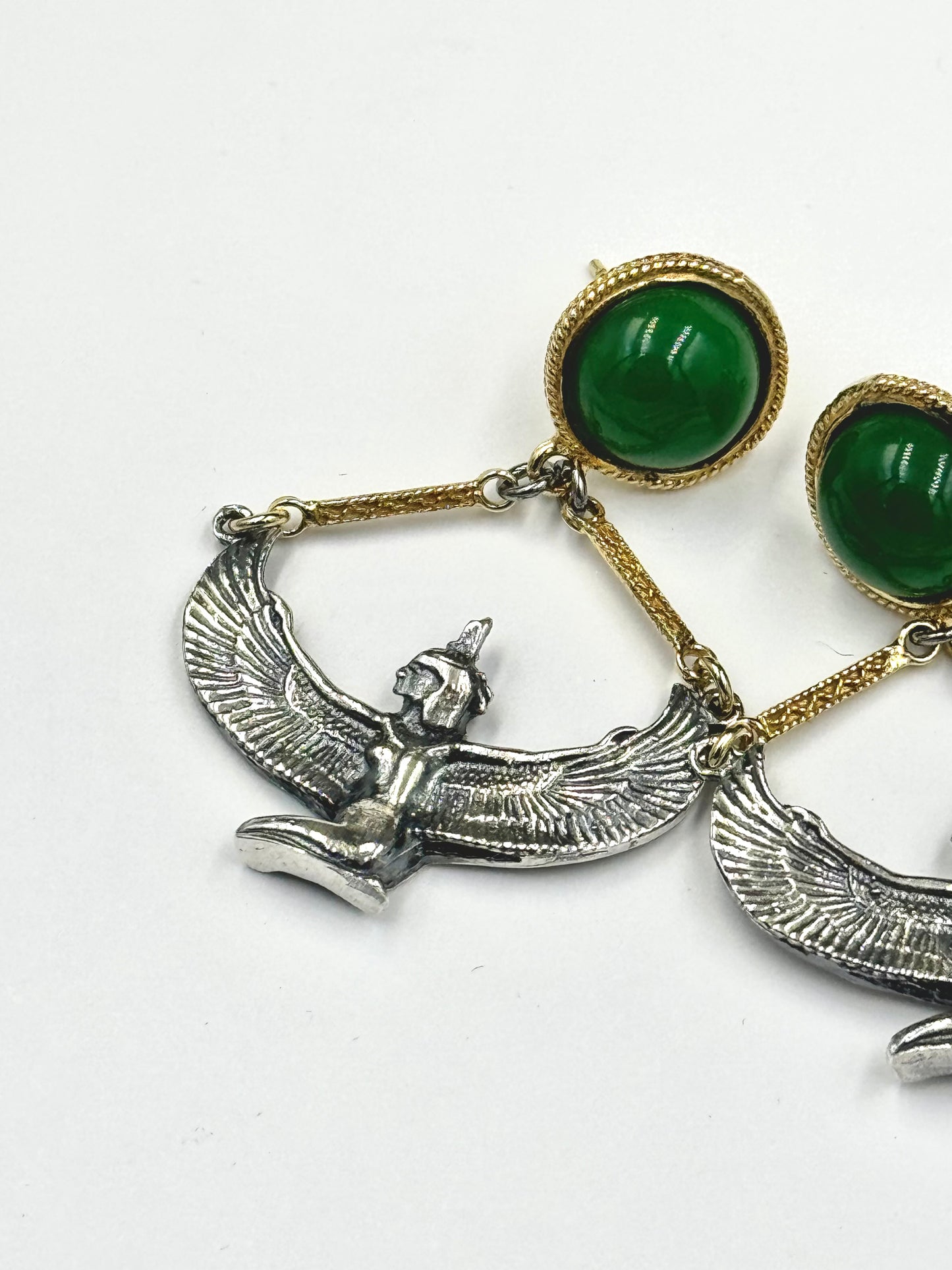 Orecchini Michelangelo in argento d’orato “Maat”