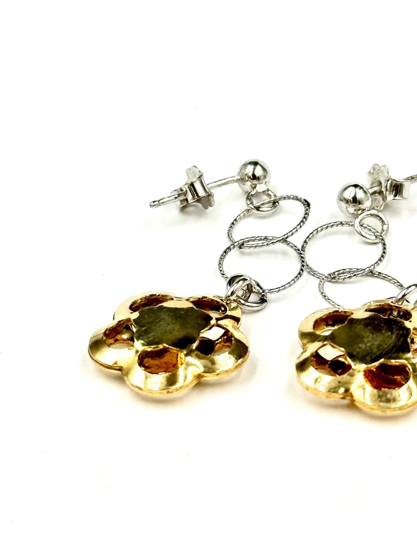 Orecchini d'argento d'orato "Stellare Eleganza"