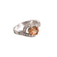 Anello d'oro bianco "Abbraccio Eterno"
