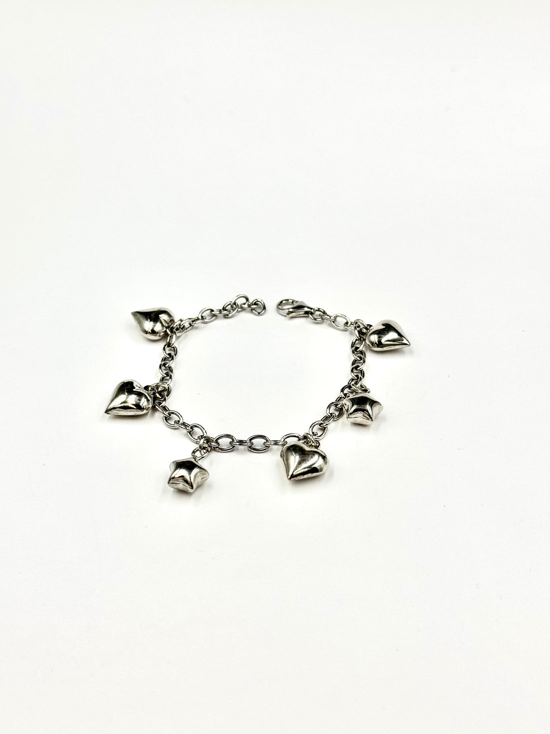 Bracciale d'argento "Cuori e Stelle"