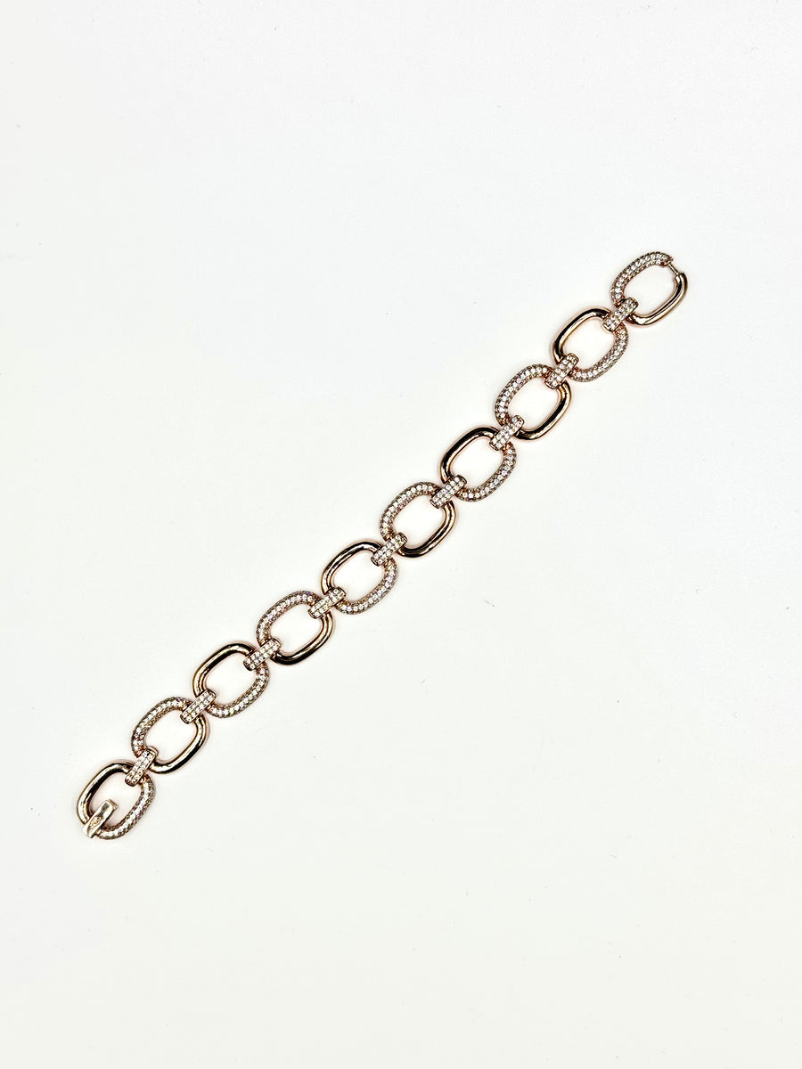 Bracciale d'argento rosé 