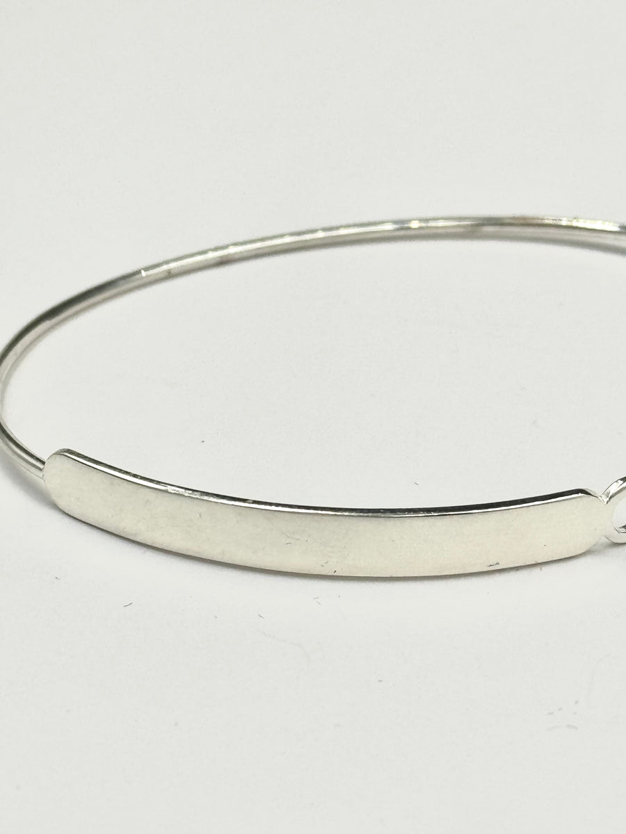 Bracciale i Birba in argento con fascetta