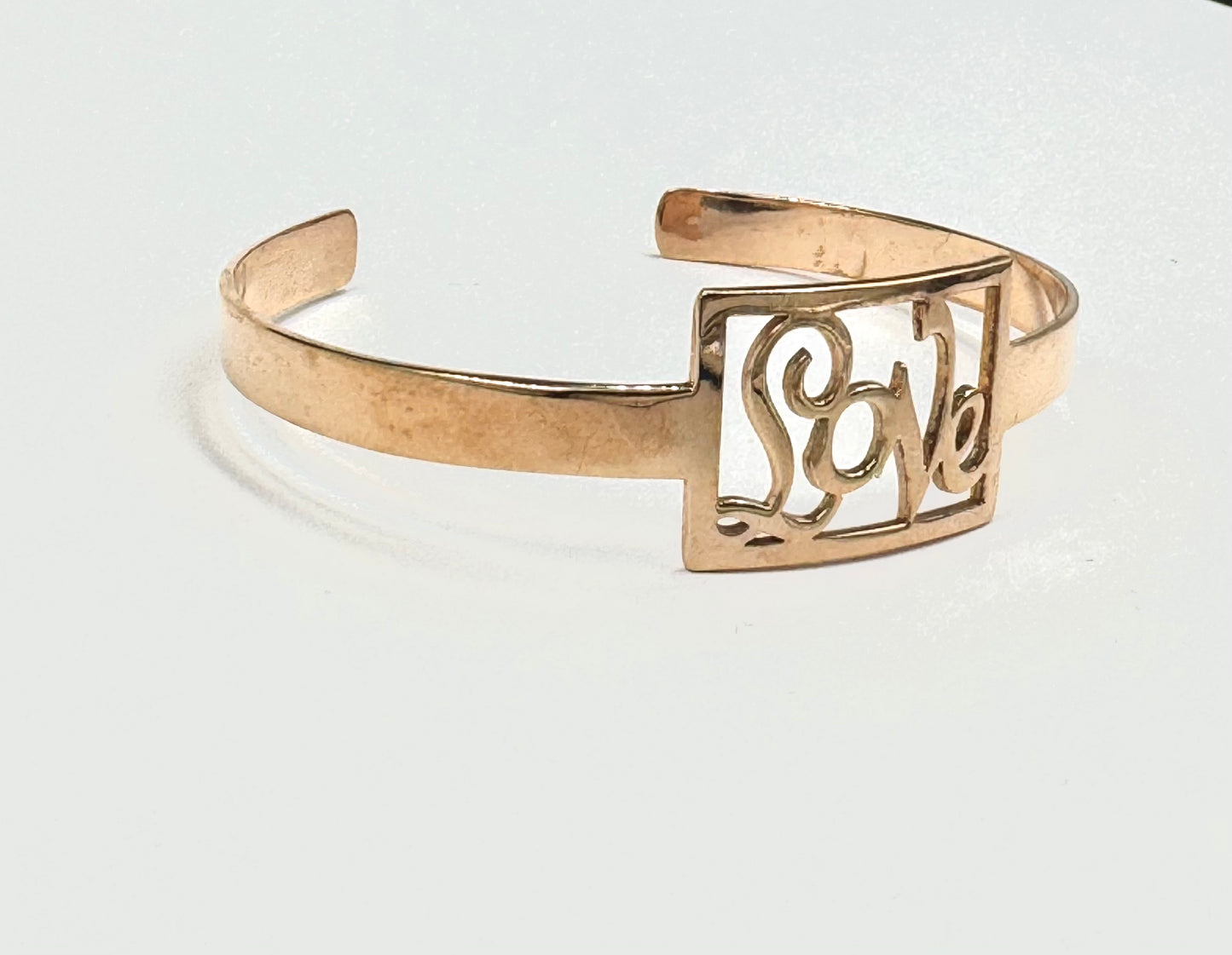 Bracciale i Birba in argento d’orato “Love”