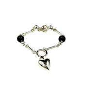 Bracciale d'argento "Cuore Celestiale"