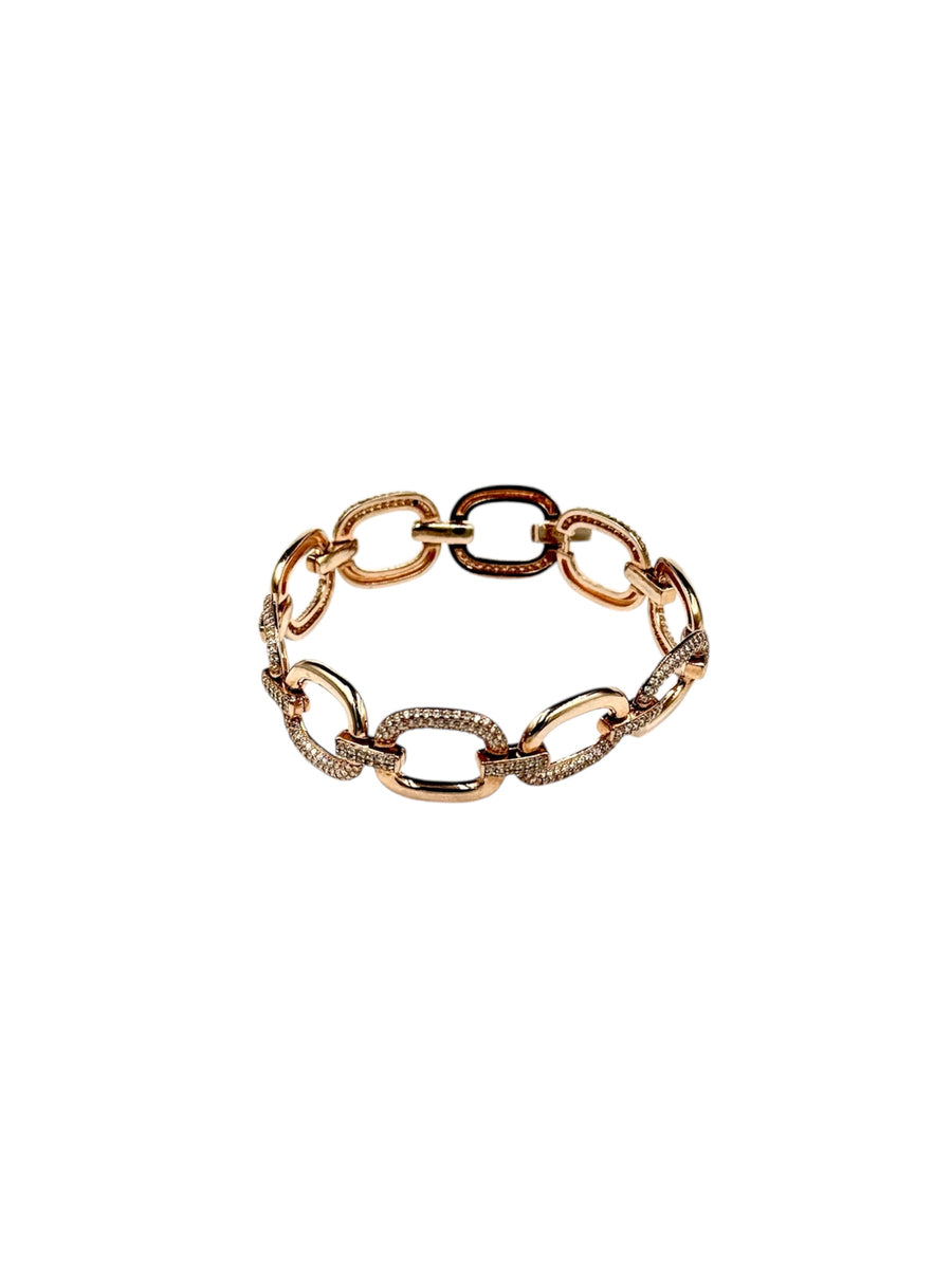 Bracciale d'argento rosé 