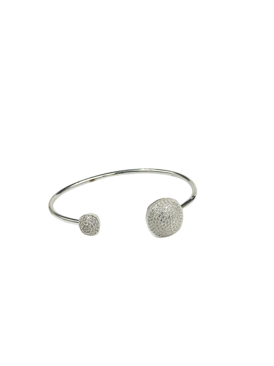 Bracciale i Birba in argento “due sfere”