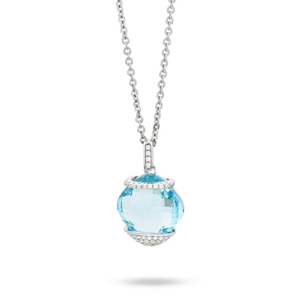 Collana Bottega Boccadamo in argento “Acquamarina”