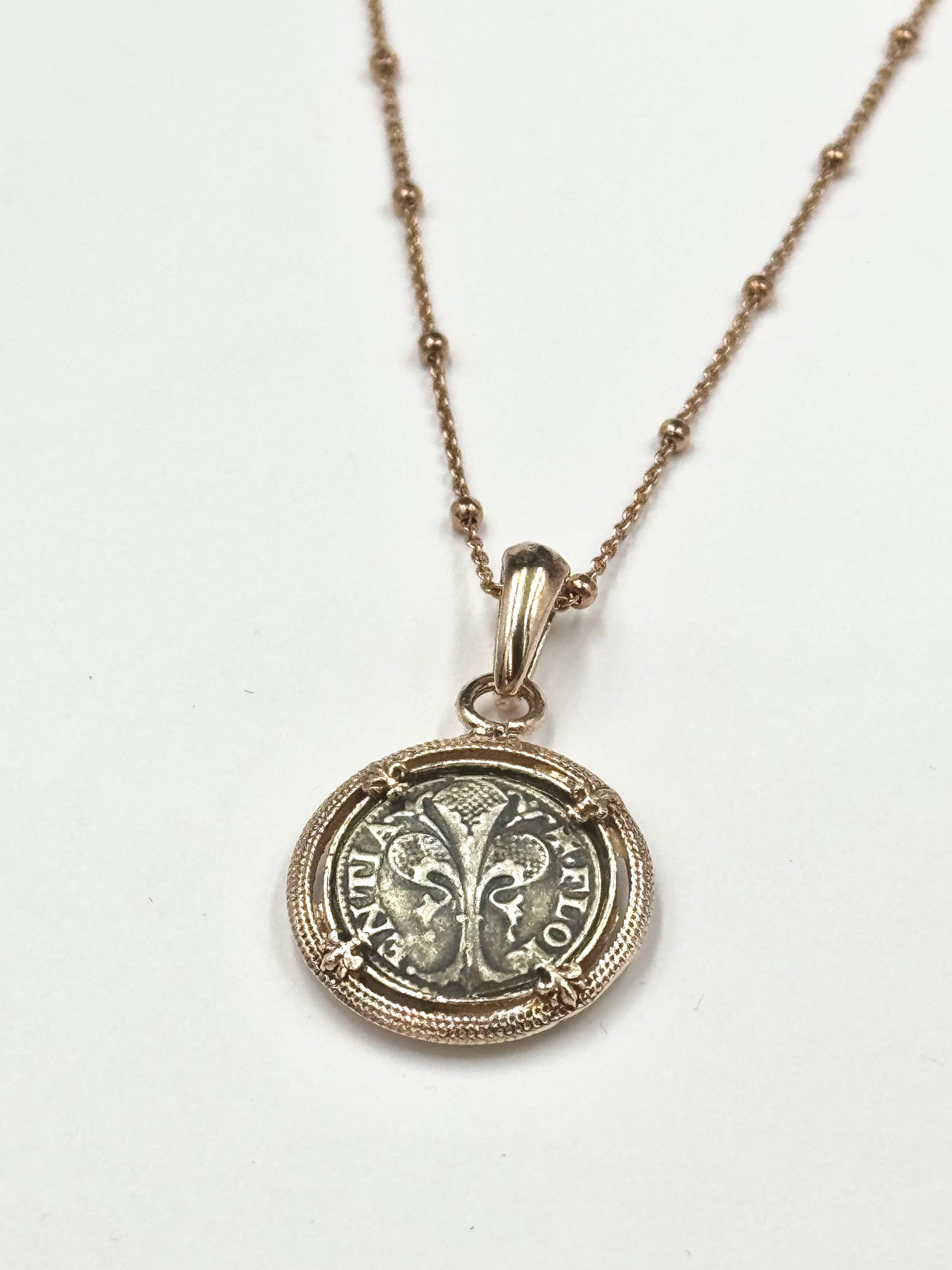 Collana in argento con ciondolo Michelangelo "Fiorino"