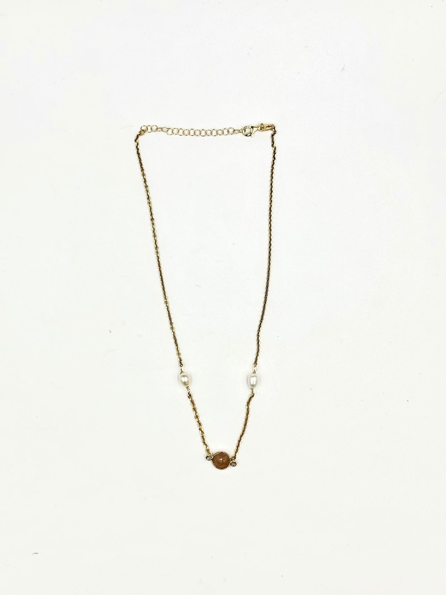 Collana in argento d’orato “Primavera Rosata"