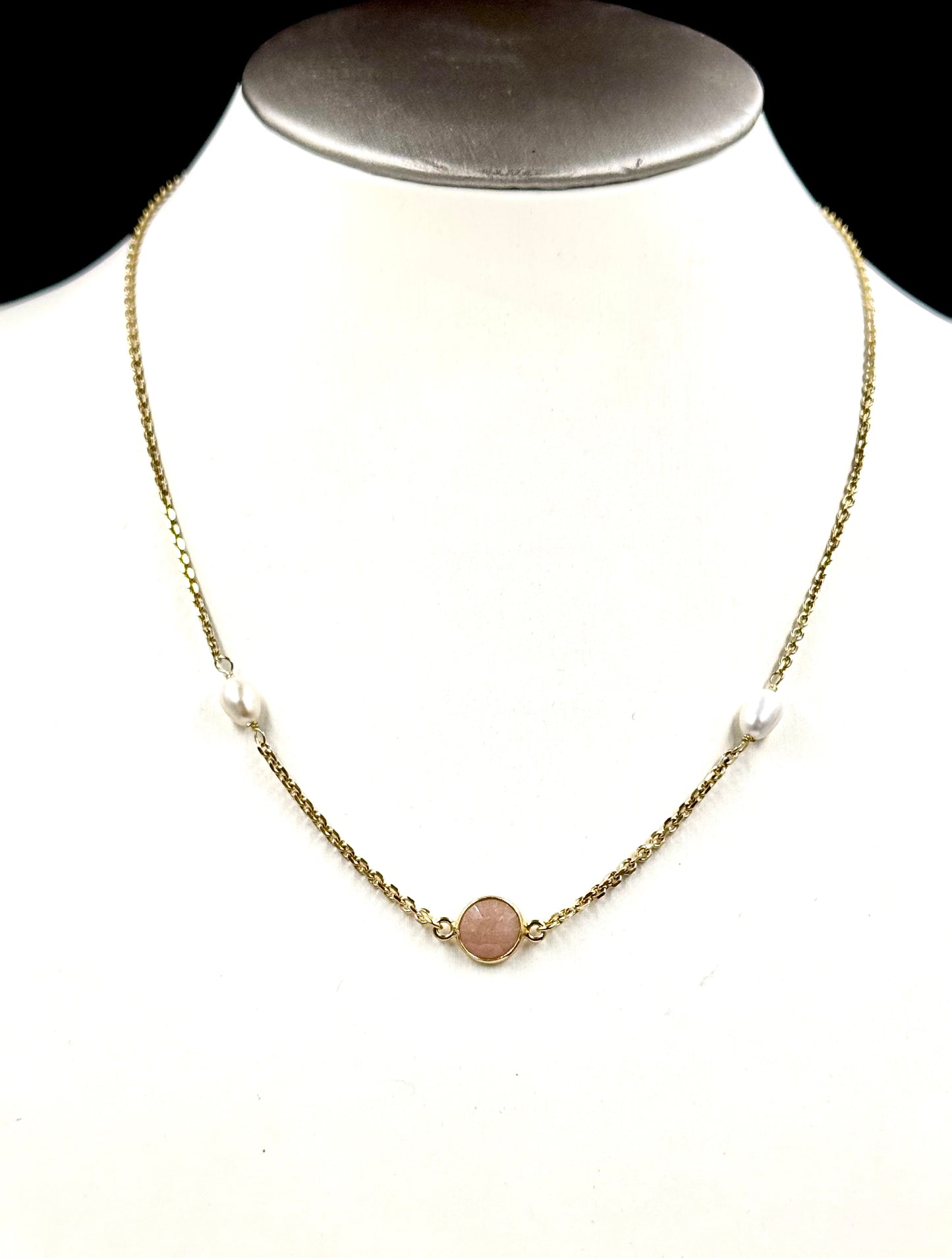 Collana in argento d’orato “Primavera Rosata"