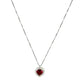 Collana d’oro bianco “incanto rosso”