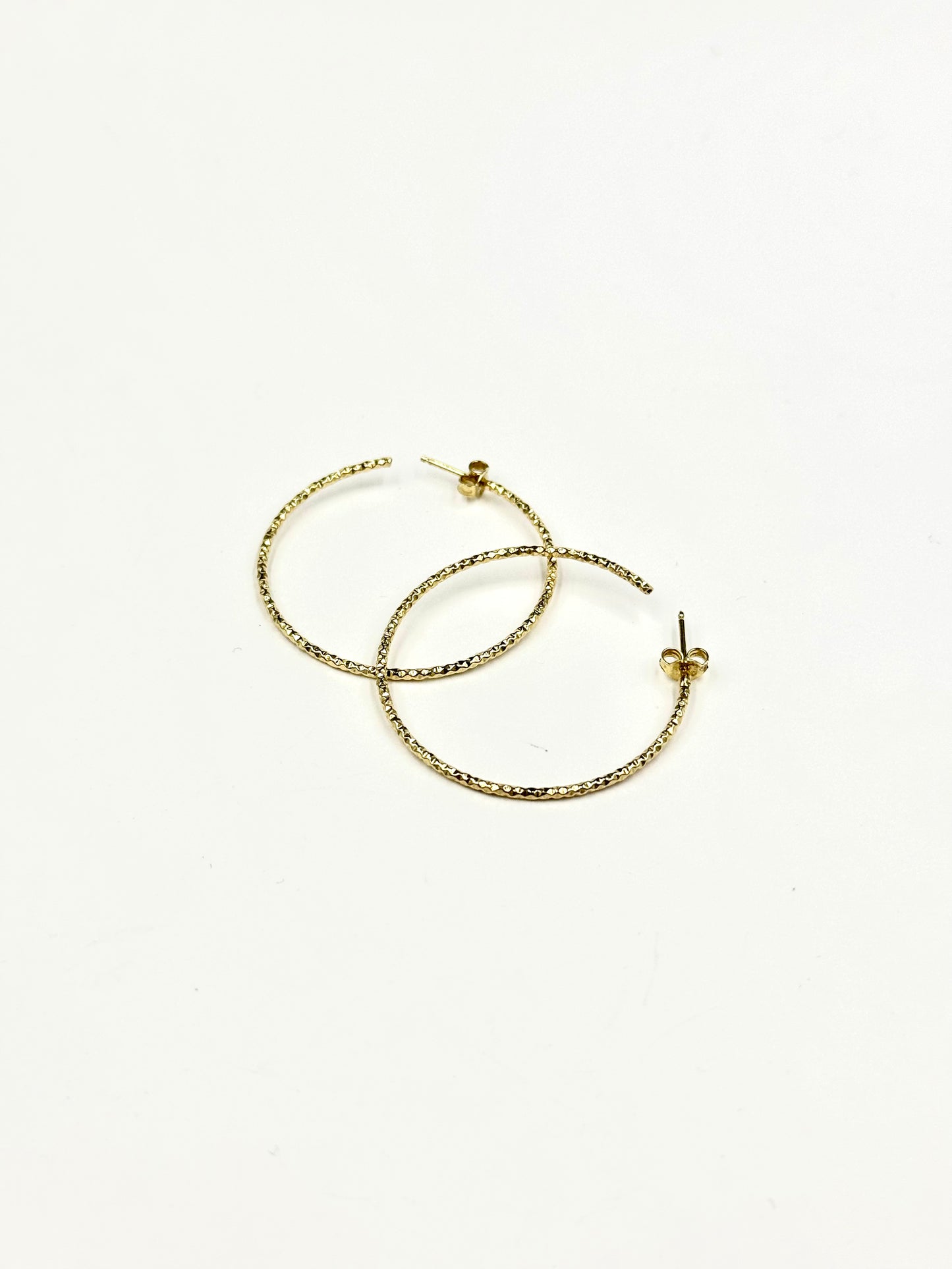 Orecchini d'argento d'orato "Cerchi d'oro"