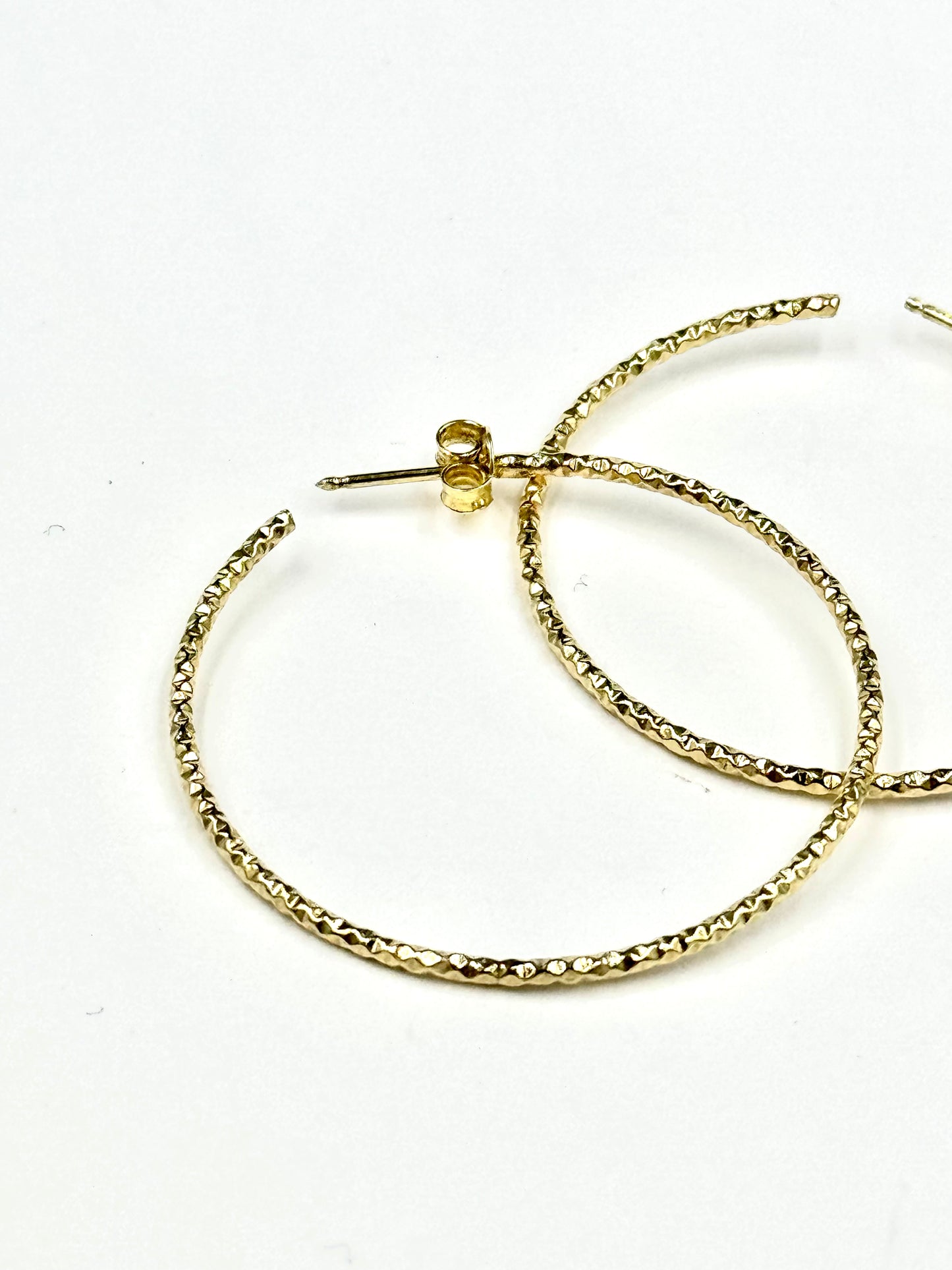 Orecchini d'argento d'orato "Cerchi d'oro"