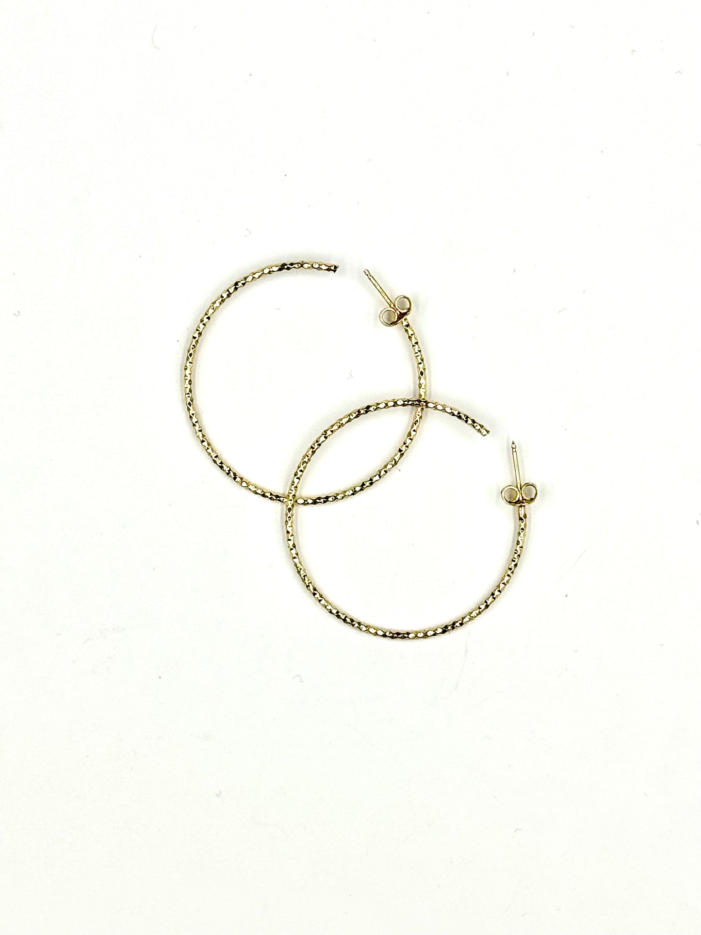 Orecchini d'argento d'orato "Cerchi d'oro"