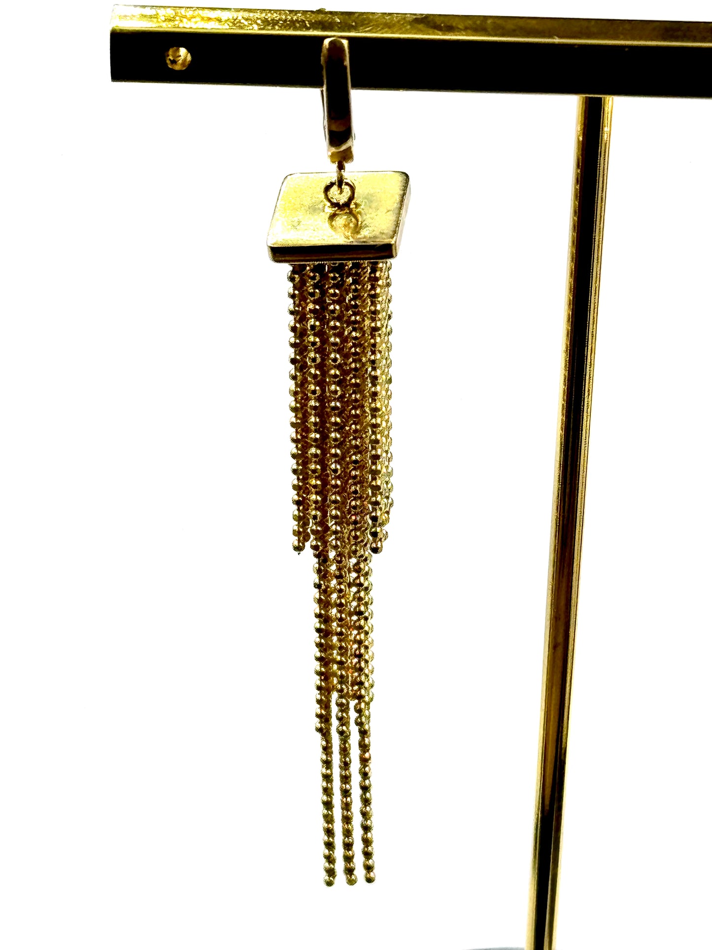 Orecchini d'argento d'orato "Cascata d'oro"