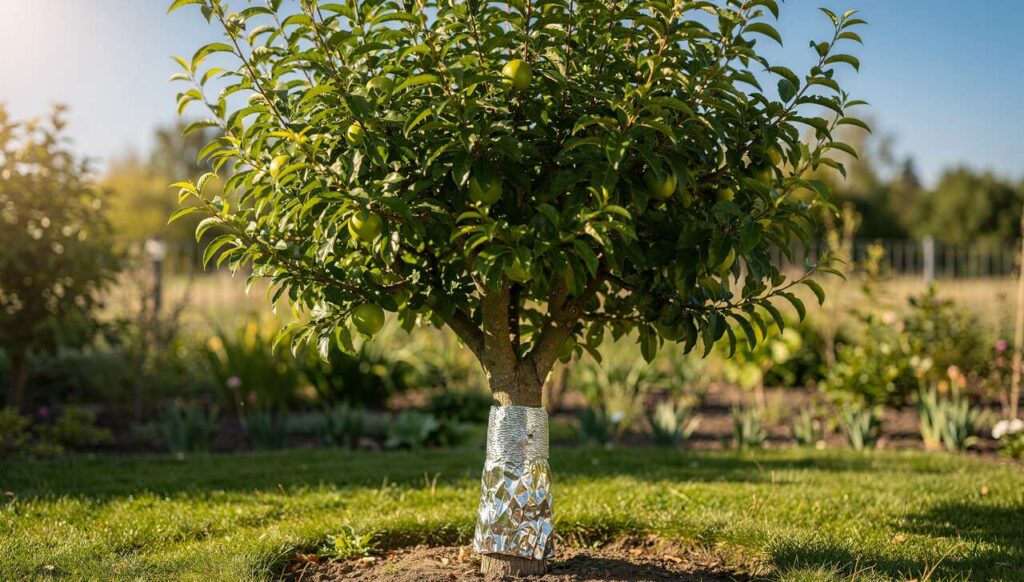 Basta un rotolo di alluminio per salvare i propri alberi da frutto: danni evitati ogni inverno